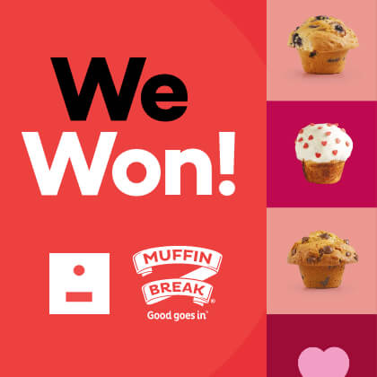Our $2 Muffin Day campaign wins a silver Davey!